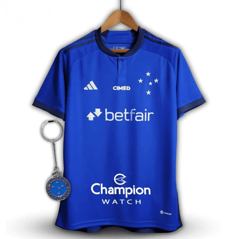 Camisa Cruzeiro I 2023/24 | com patrocínios - Loja Fanatizeiro