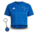 Camisa Cropped 1 Cruzeiro 2026/2027 Feminina